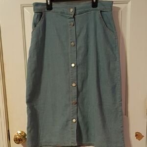 Jennifer Lawren Denim Skirt